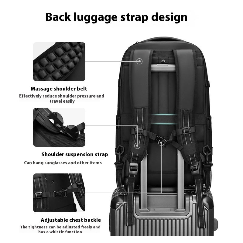 Sac à dos trolley extensible à compression sous vide – business travel