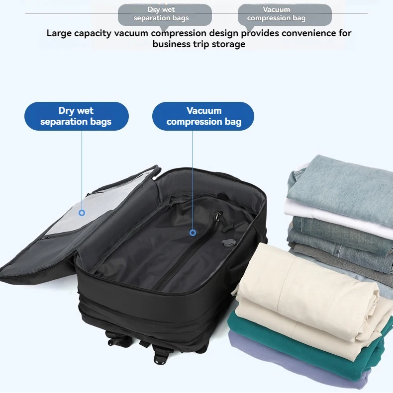 Sac à dos cabine à compression sous vide -  47 x 32 x 16 cm