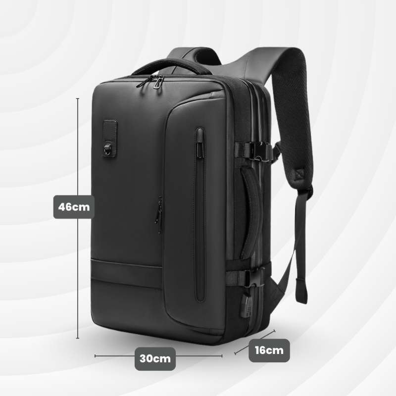 Sac à dos Extensible et à Compression sous vide - Chargeur USB 25 à 40 L