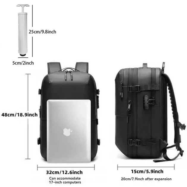 Sac à dos à compression sous vide – Étanche, ultra léger & grande capacité