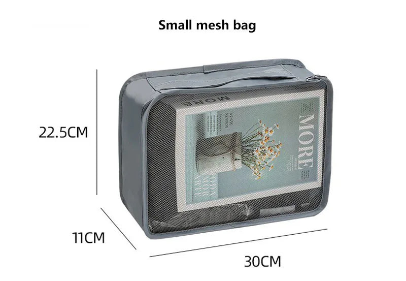 Sac de Rangement Pour Voyage (Set de 7 Sacs) Organisation Valise Impeccable