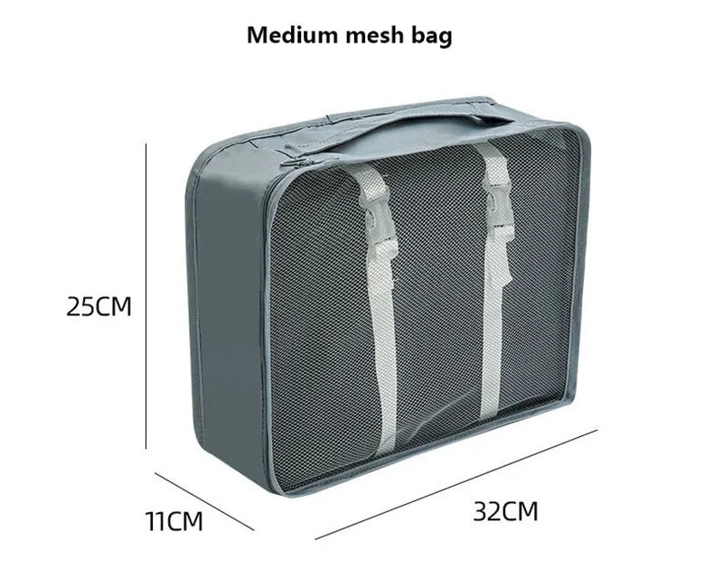 Sac de Rangement Pour Voyage (Set de 7 Sacs) Organisation Valise Impeccable