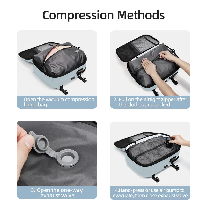Sac à dos cabine à compression sous vide - Extensible - 40L