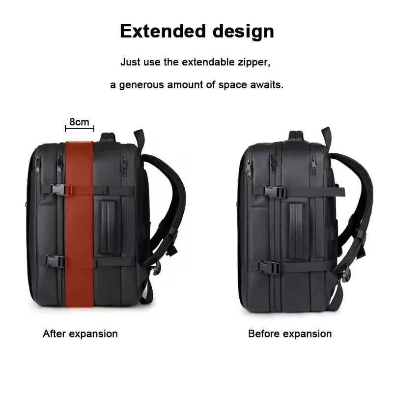 Sac à dos de voyage sous vide imperméable 36–55L - cadenas - 1,68 kg