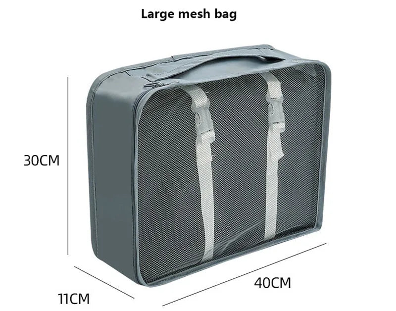 Sac de Rangement Pour Voyage (Set de 7 Sacs) Organisation Valise Impeccable