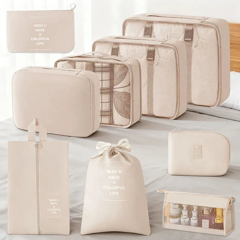 Sac de Rangement Pour Voyage (Set de 7 Sacs) Organisation Valise Impeccable