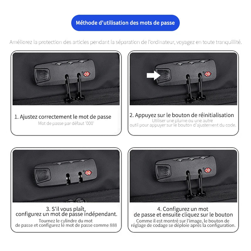 Sac à dos à compression sous vide - Format cabine 45 x 30 x 22 cm