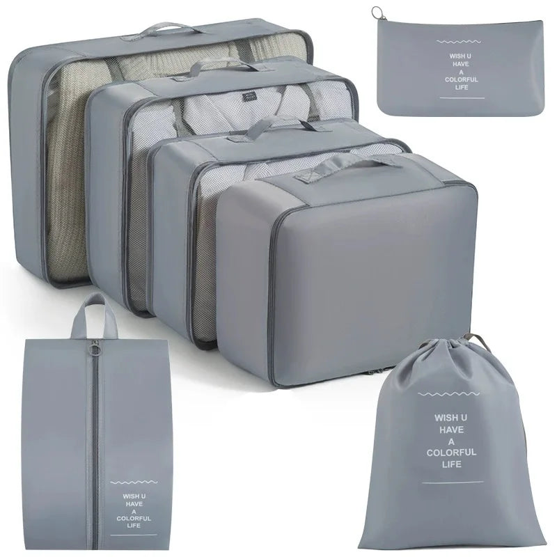 Sac de Rangement Pour Voyage (Set de 7 Sacs) Organisation Valise Impeccable