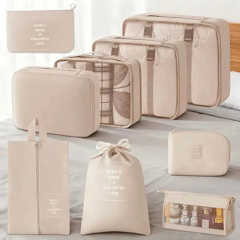 Sac de Rangement Pour Voyage (Set de 7 Sacs) Organisation Valise Impeccable