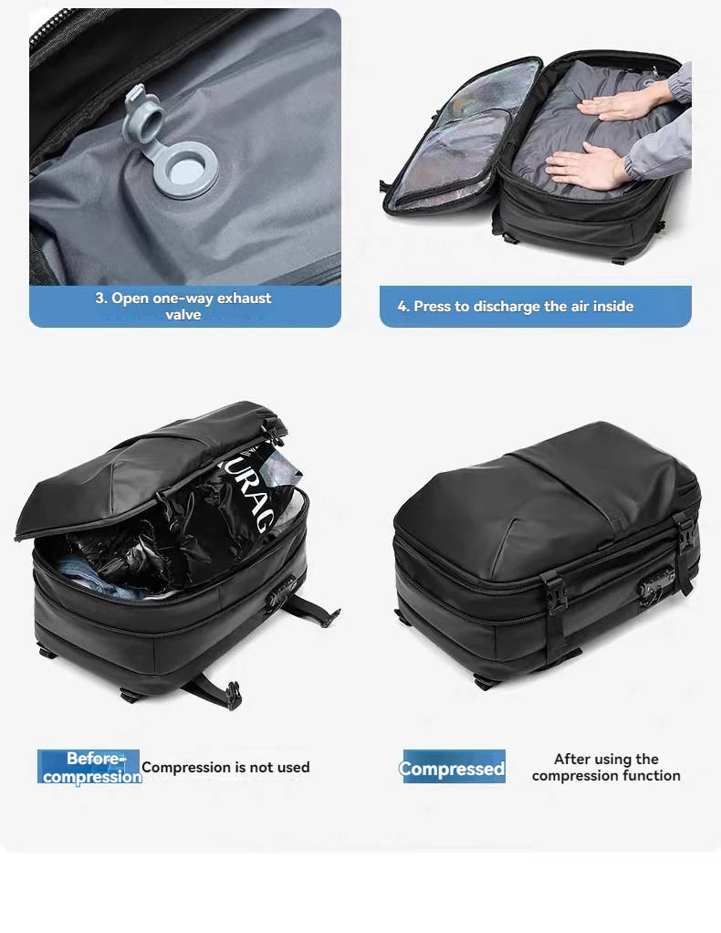 Sac à dos à compression sous vide – Étanche, ultra léger & grande capacité