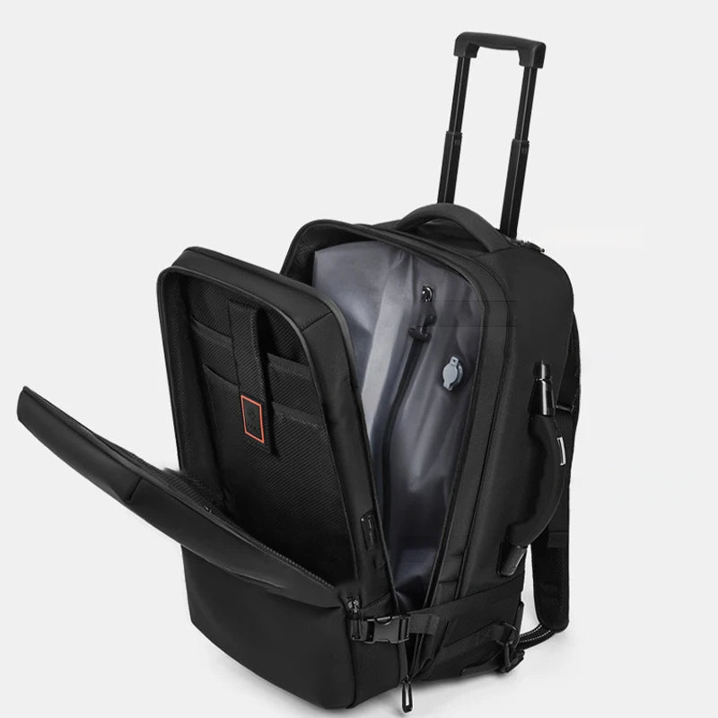 Sac à dos / valise à roulette à compression sous vide 53x34x33