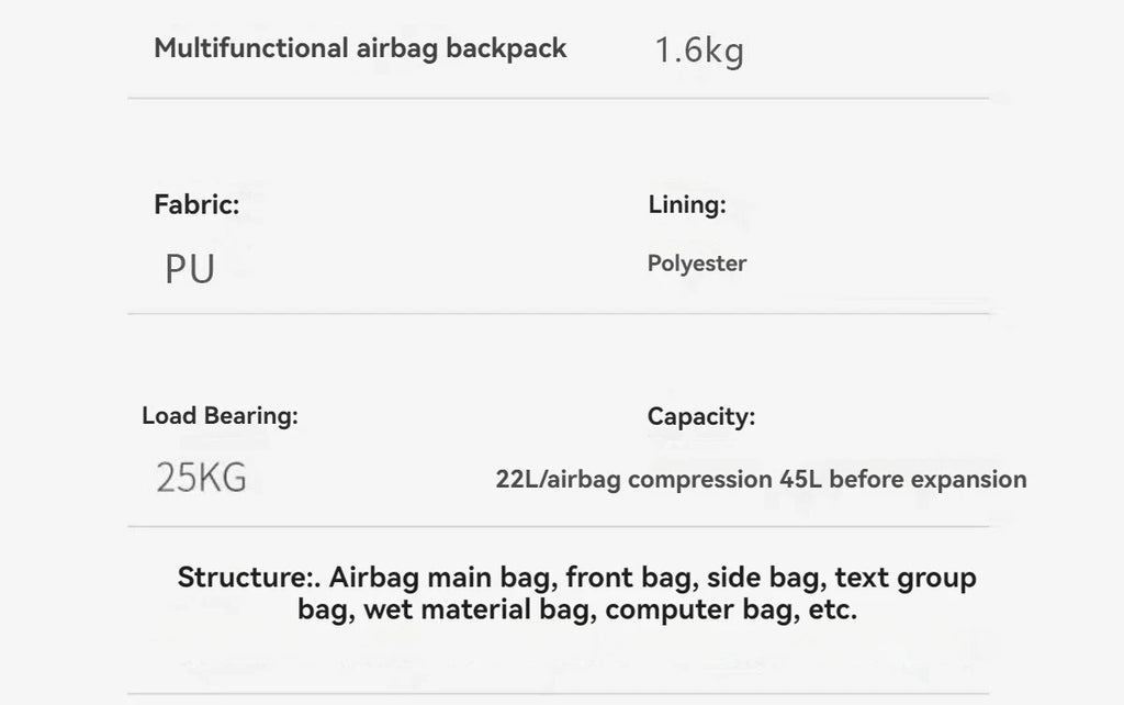 Sac à dos à compression sous vide – Étanche, ultra léger & grande capacité