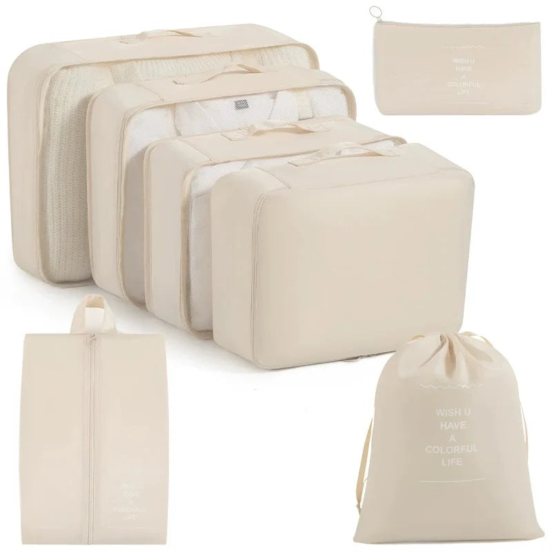 Sac de Rangement Pour Voyage (Set de 7 Sacs) Organisation Valise Impeccable