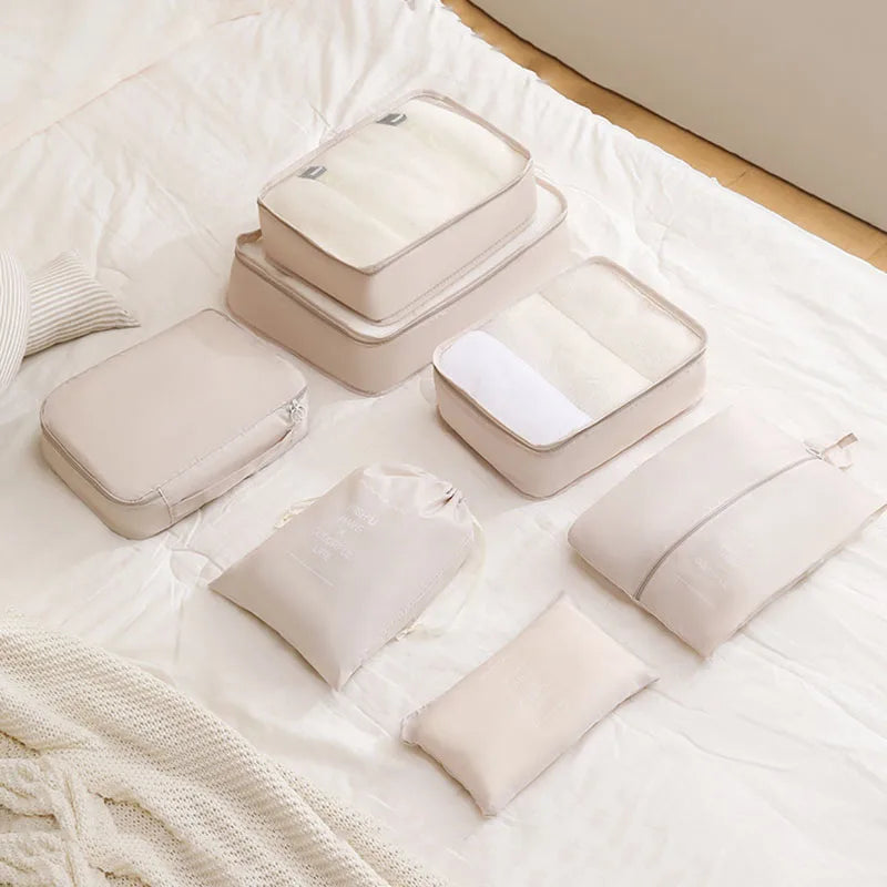 Sac de Rangement Pour Voyage (Set de 7 Sacs) Organisation Valise Impeccable