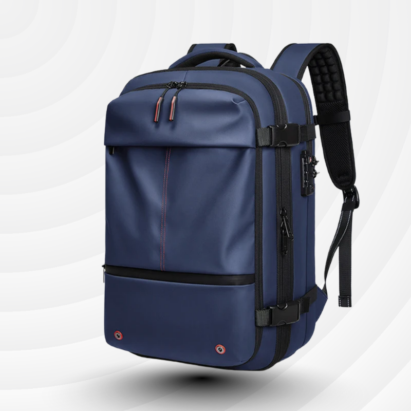 Sac à dos cabine extensible 36→55L – Compression sous vide intégrée