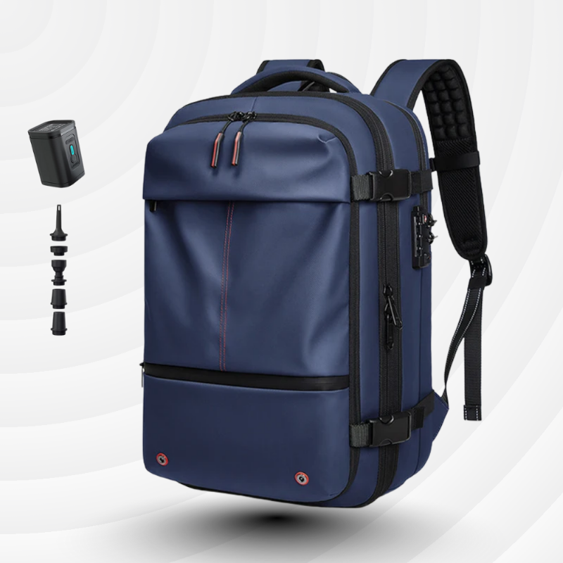 Sac à dos cabine extensible 36→55L – Compression sous vide intégrée