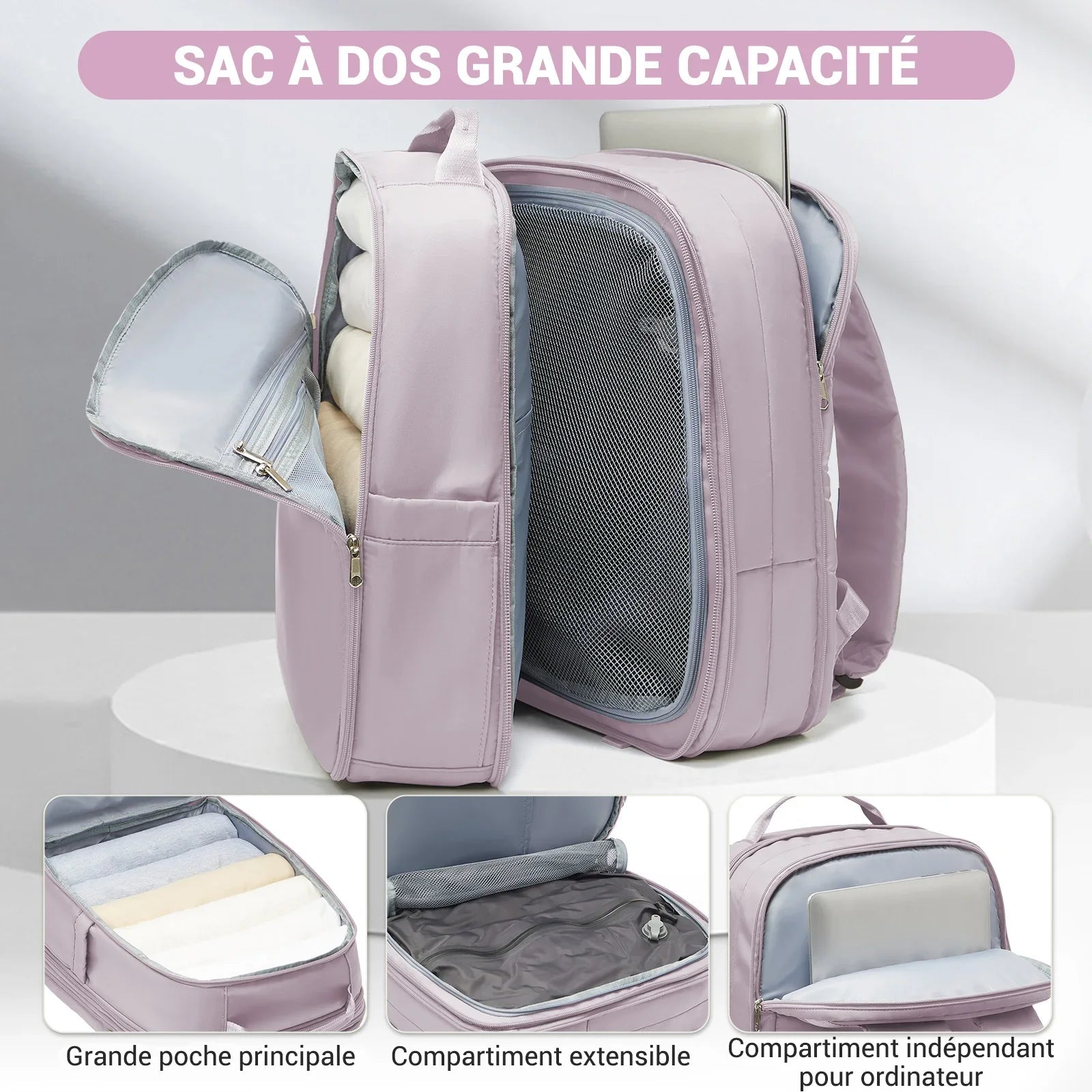 Sac a Dos de Compression Voyage - 45x36x20 - 1,6kg