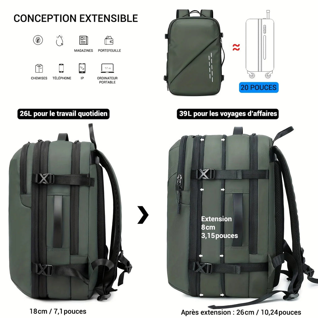 Sac à dos cabine à compression sous vide - 26L à 39L