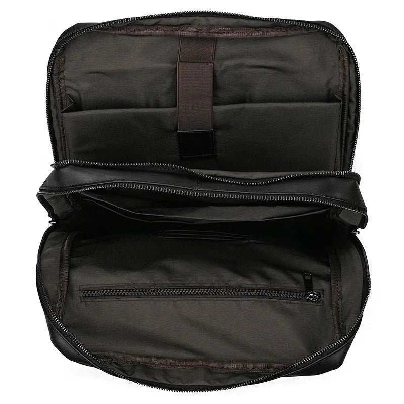 sac a dos homme noir cuir travail