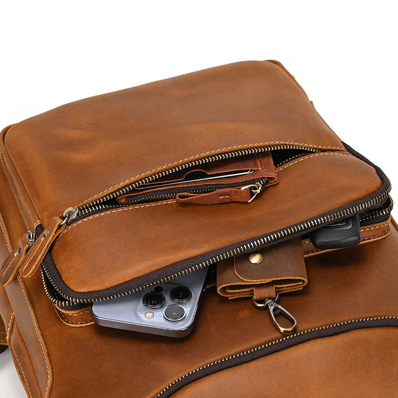 sac dos en cuir pour homme travail