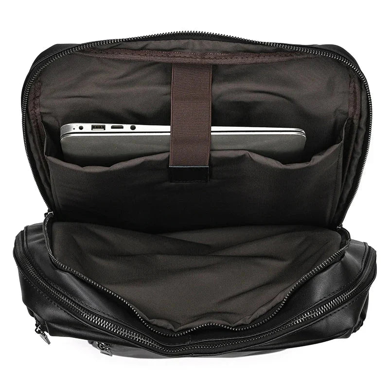 sac a dos noir homme cuir travail