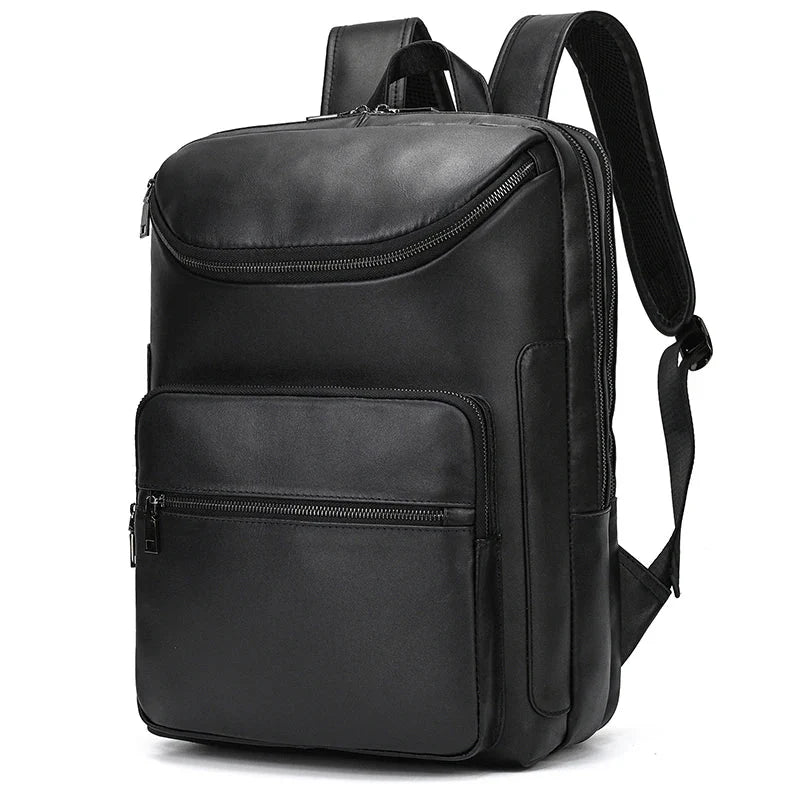 sac a dos homme cuir travail noir