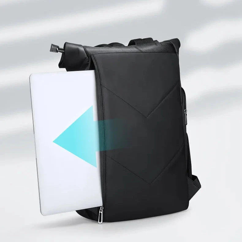 Sac à Dos Roll Top Homme ordinateur 17 pouces